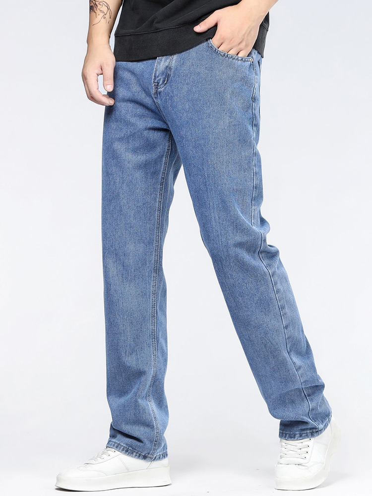 Men's Korean Fashion Baggy Jea - Men'S Fashion Grey Jeans 评论和价格