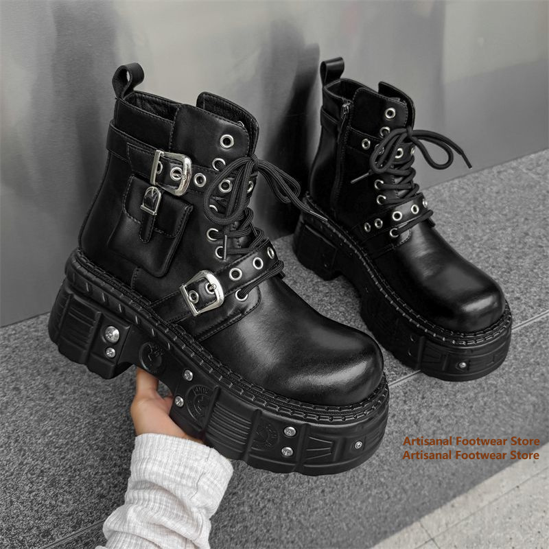 Black Pocket Decor Ankle Boots - Chelsea Boots Men 评论和价格