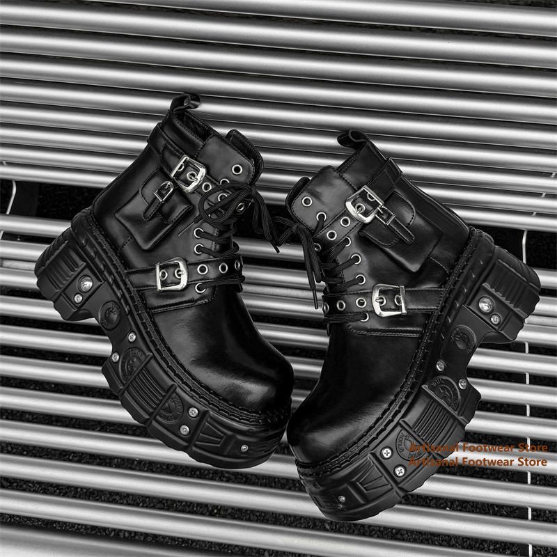 Black Pocket Decor Ankle Boots - Chelsea Boots Men 评论和价格