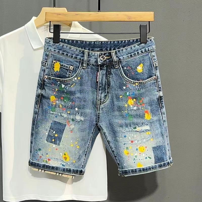 Men's Short Jeans Pants Graffi - Jeans Pants Fashion Men 评论和价格