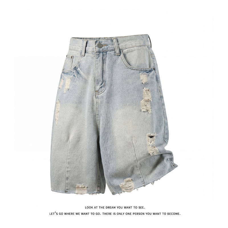 Summer Men's Casual Jeans Shor - Jeans Pants Fashion Men 评论和价格