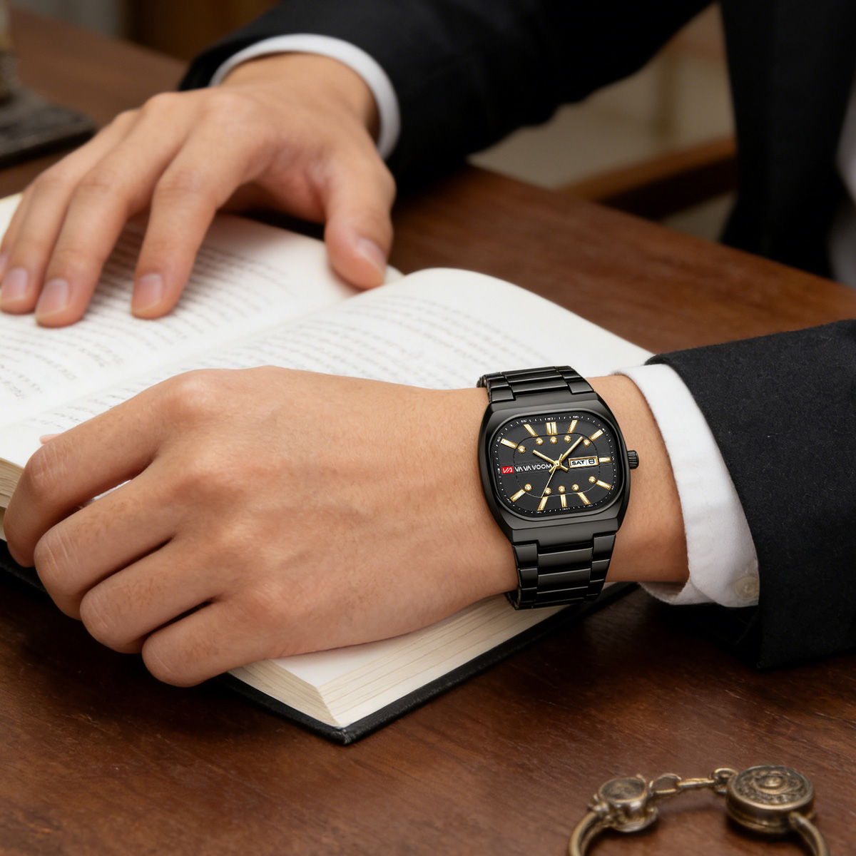 Square New Unique Design Steel - Mens Fashion Watch 评论和价格