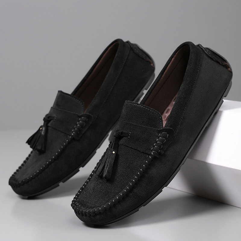 Classic Tassels Men's Loafers  - Suede Loafers Men 评论和价格