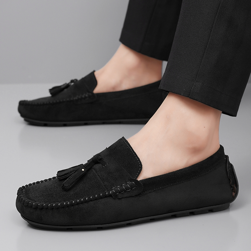 Classic Tassels Men's Loafers  - Suede Loafers Men 评论和价格
