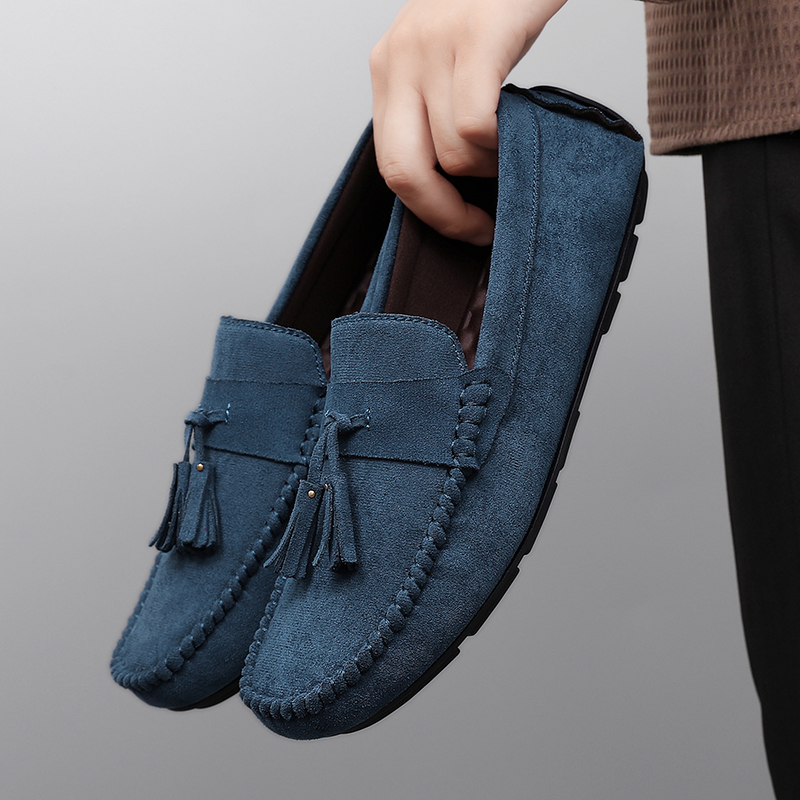 Classic Tassels Men's Loafers  - Suede Loafers Men 评论和价格