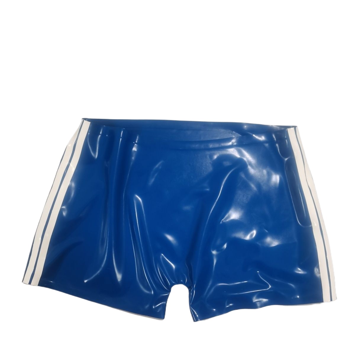 Men Metallic Purple Blue Latex - Swim Trunk Shorts 评论和价格