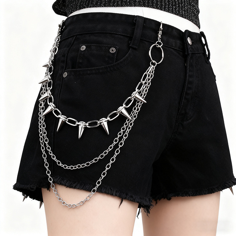 Unisex Hip Hop Punk Rock Metal - Jeans Pants Fashion Men 评论和价格