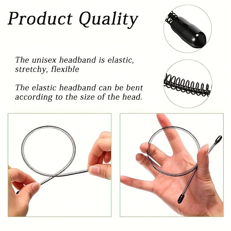6PCS Fashion Black Metal Waved - Men Fashion Hair Style 评论和价格