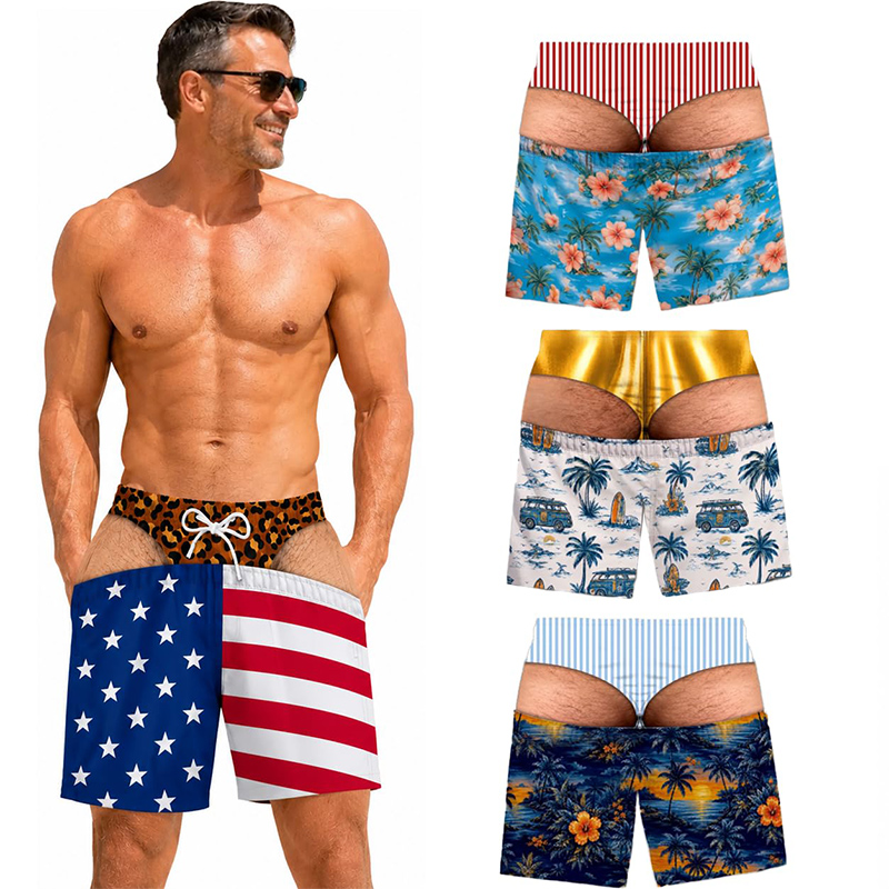 Novelty Men's Swim Trunks Funn - Swim Trunk Shorts 评论和价格