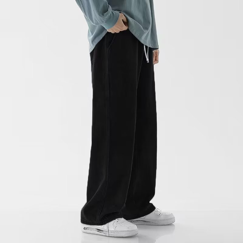 Korean Style Streetwear New Fa - Men'S Fashion Grey Jeans 评论和价格