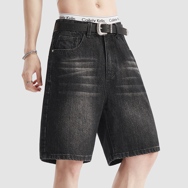 Summer Thin Black Denim Shorts - Jeans Pants Fashion Men 评论和价格