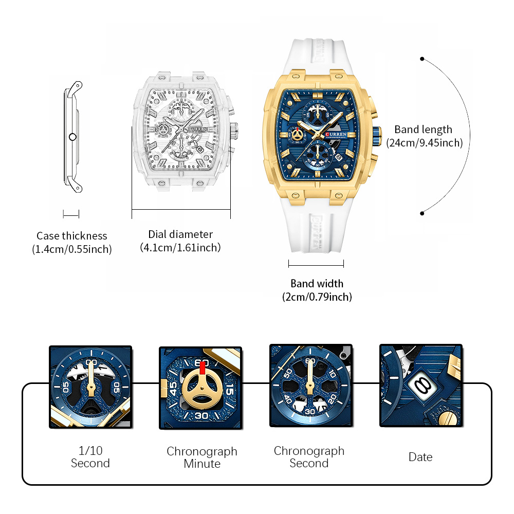 CURREN Luxury Vintage Watch fo - Mens Fashion Watch 评论和价格