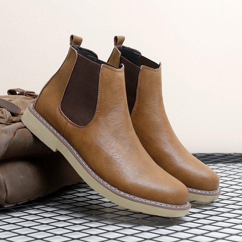 Men Plus Size New High Top Ret - Chelsea Boots Men 评论和价格