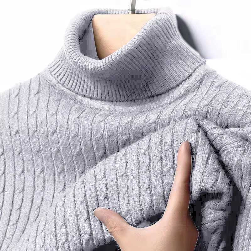 Winter High Neck Thick Warm Sw - Mens Fashion Jumpers 评论和价格
