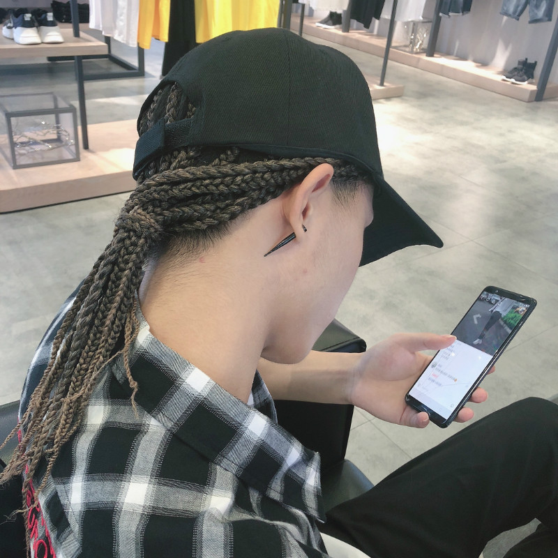 Curly hair synthetic wig hat i - Men Fashion Hair Style 评论和价格