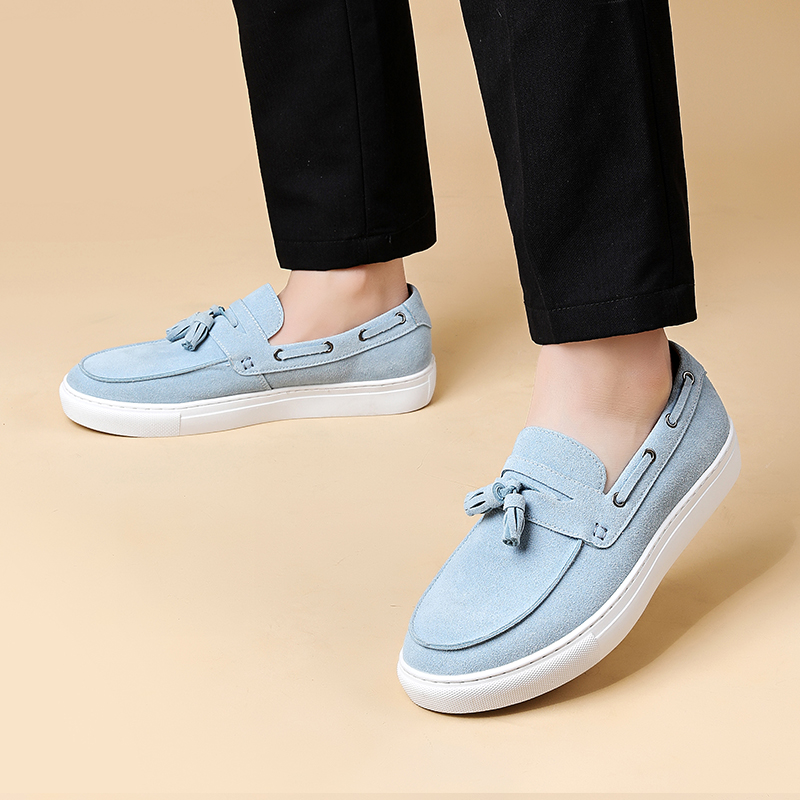 Classic Men's Suede Leather Ta - Suede Loafers Men 评论和价格