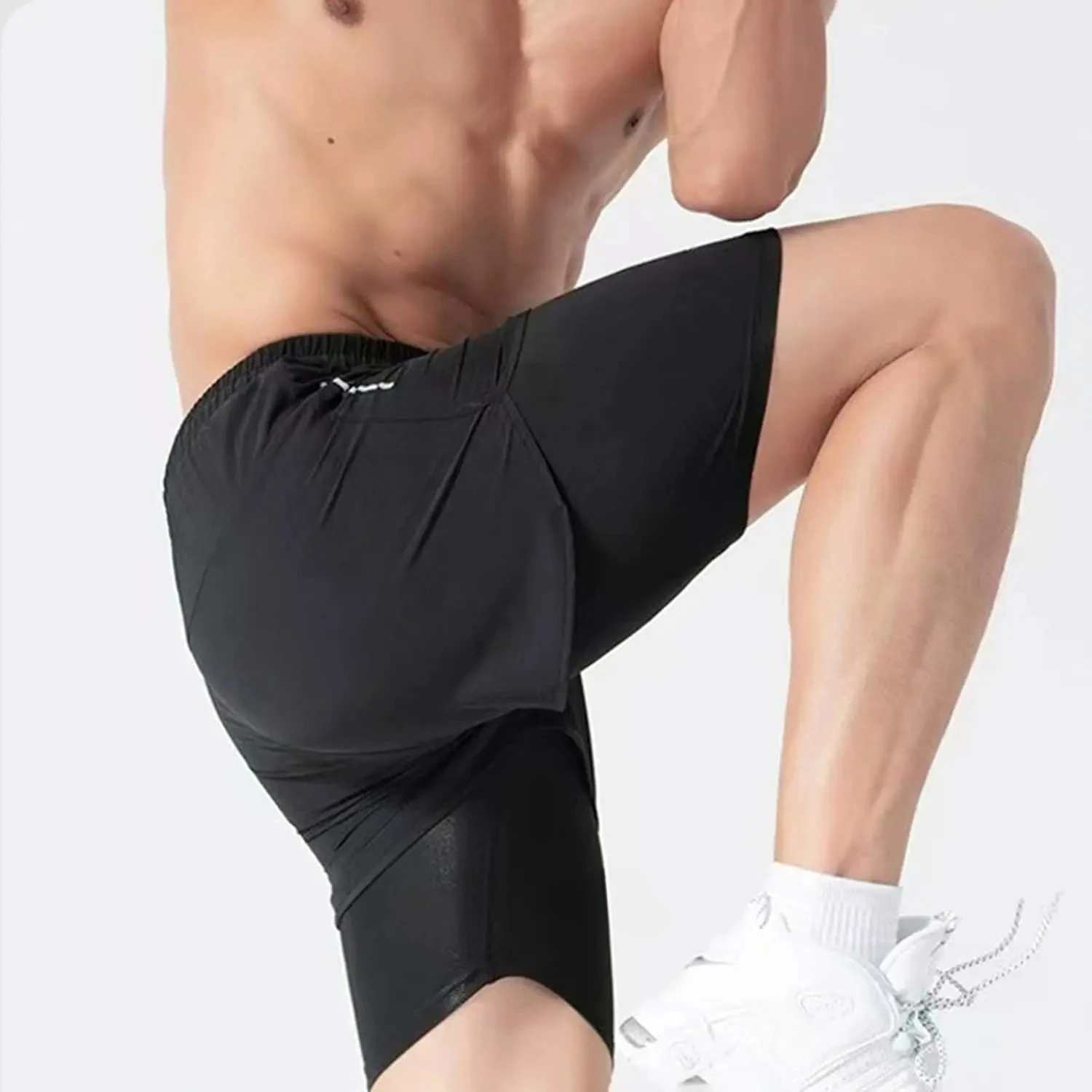 Men's 2‑in‑1 Swim Trunks Quick - Swim Trunk Shorts 评论和价格