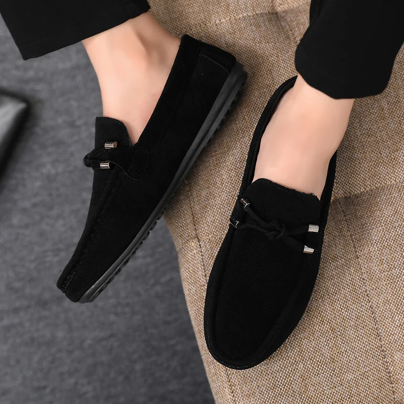 Men Casual Shoes Fashion Men S - Suede Loafers Men 评论和价格