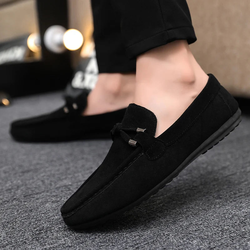 Men Casual Shoes Fashion Men S - Suede Loafers Men 评论和价格
