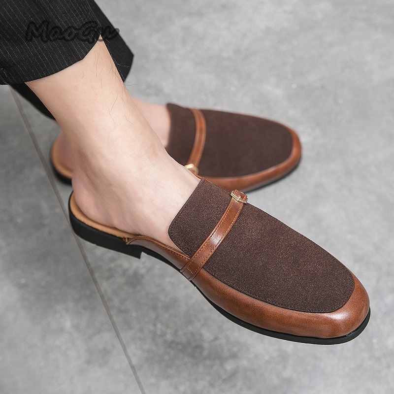 Men's Pantuflas Faux Leather & - Suede Loafers Men 评论和价格