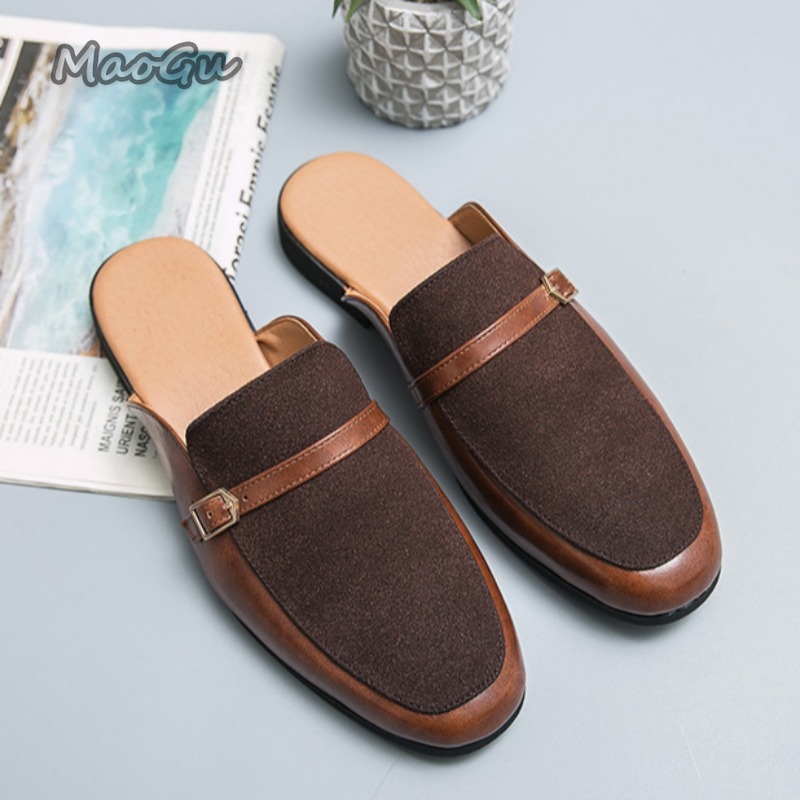 Men's Pantuflas Faux Leather & - Suede Loafers Men 评论和价格