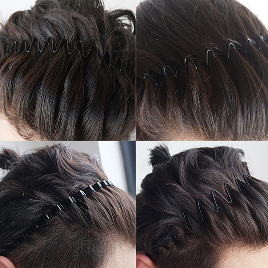 2-5Pcs Wavy Hairband Spring Ha - Men Fashion Hair Style 评论和价格