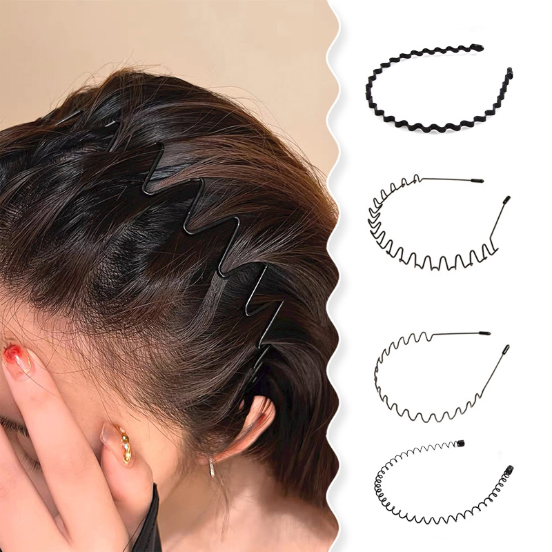 2-5Pcs Wavy Hairband Spring Ha - Men Fashion Hair Style 评论和价格