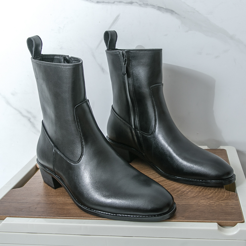 New English Style Chelsea Long - Chelsea Boots Men 评论和价格