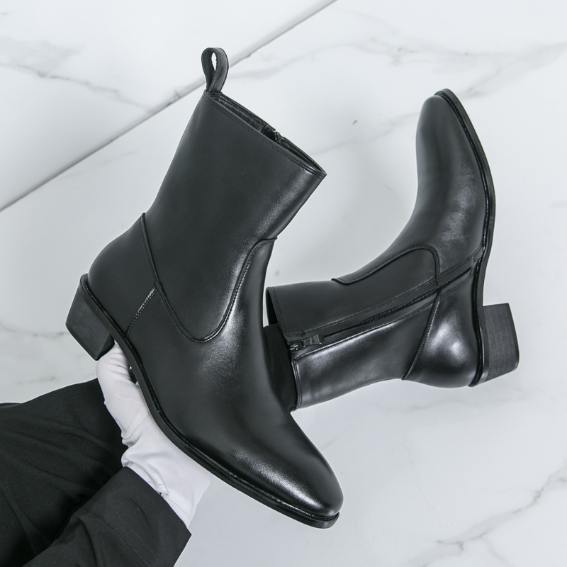 New English Style Chelsea Long - Chelsea Boots Men 评论和价格