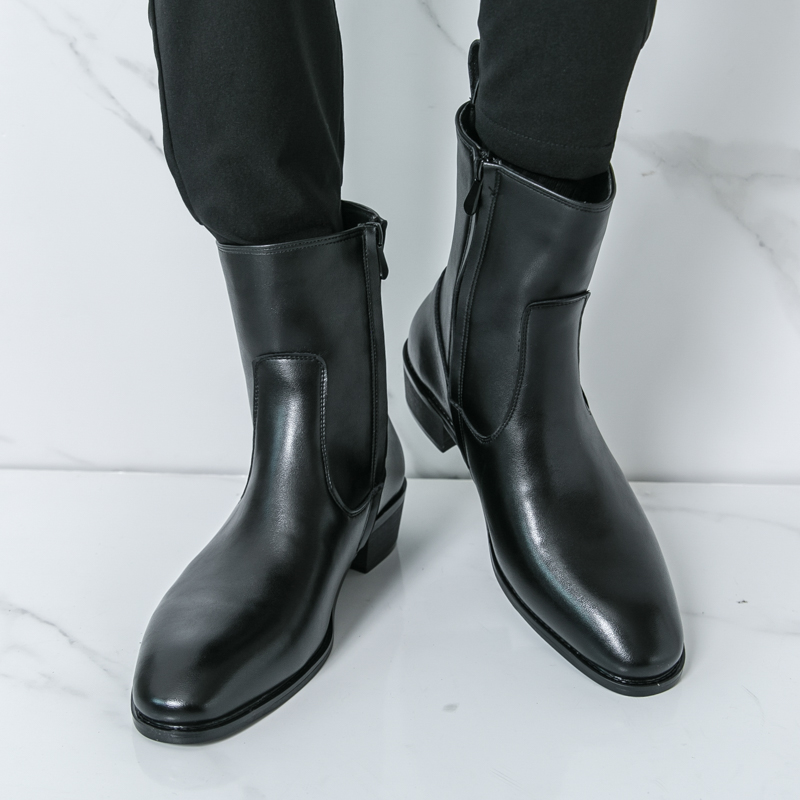 New English Style Chelsea Long - Chelsea Boots Men 评论和价格