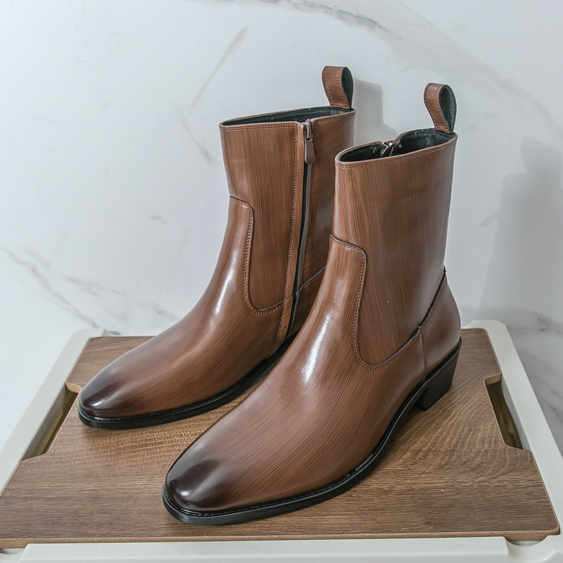 New English Style Chelsea Long - Chelsea Boots Men 评论和价格