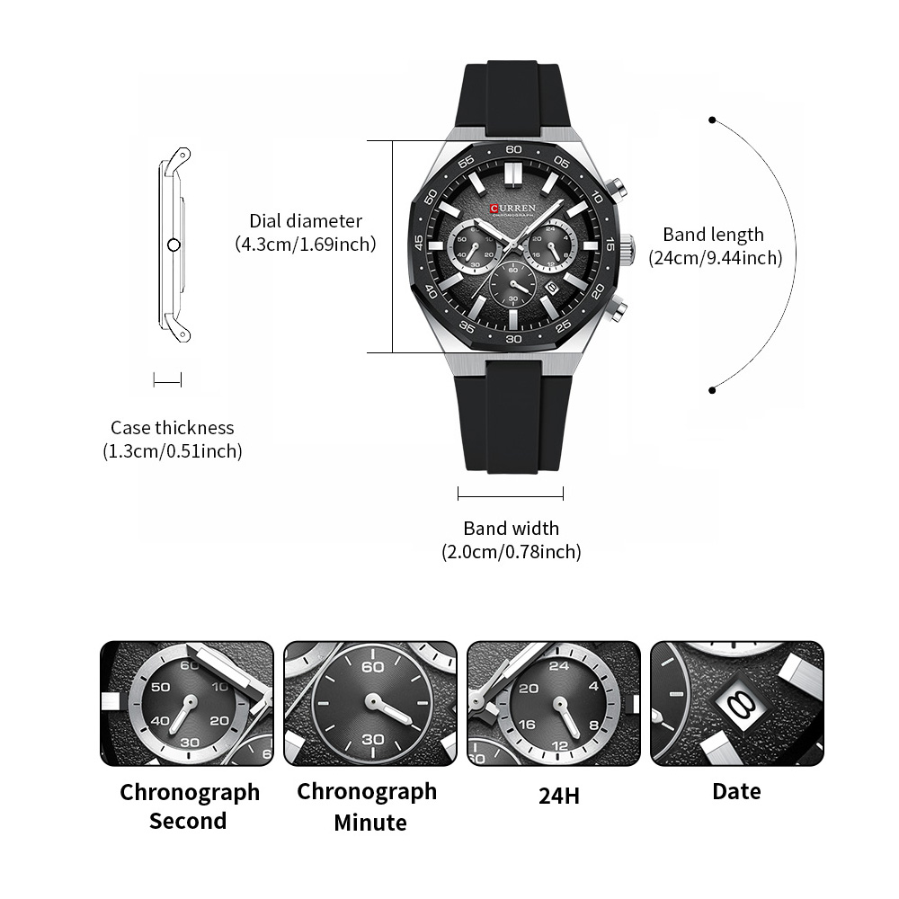 CURREN Fashion Casual Men Spor - Mens Fashion Watch 评论和价格