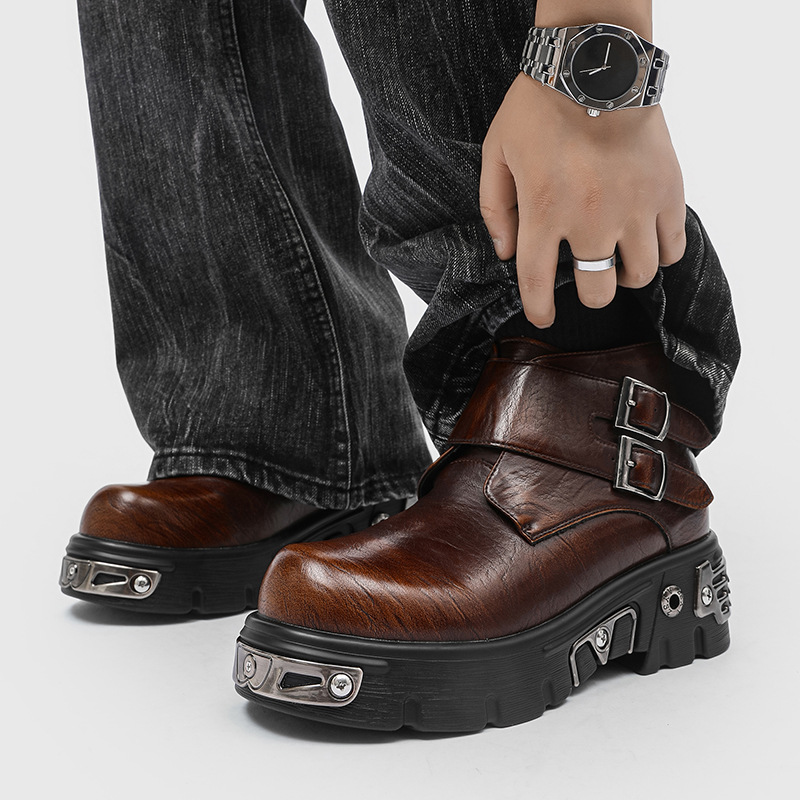 large size men fashion punk go - Men'S Fashion Footwear 评论和价格