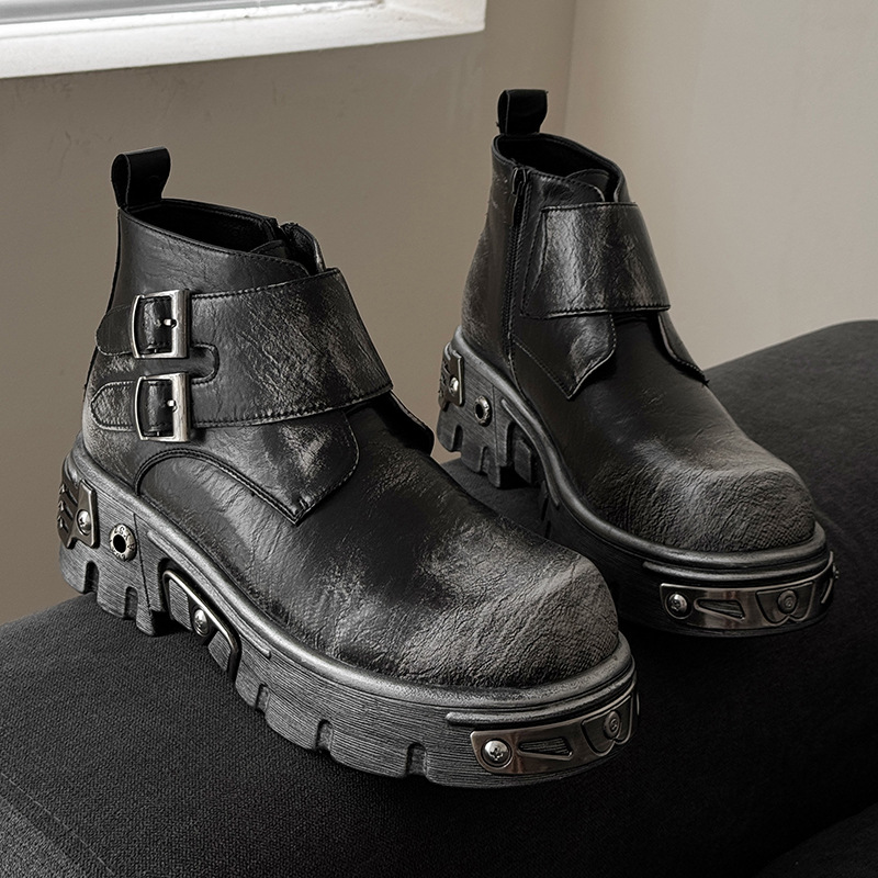 large size men fashion punk go - Men'S Fashion Footwear 评论和价格