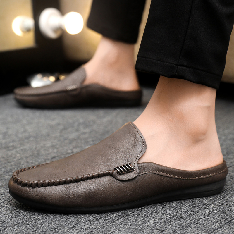 Hot Sale Men's Half Shoes Comf - Suede Loafers Men 评论和价格