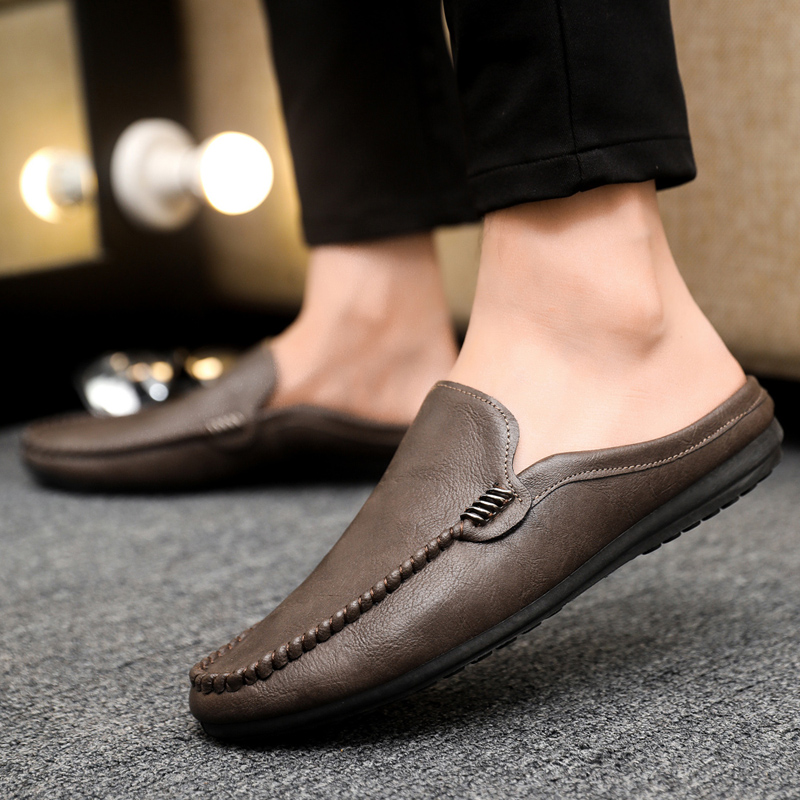 Hot Sale Men's Half Shoes Comf - Suede Loafers Men 评论和价格