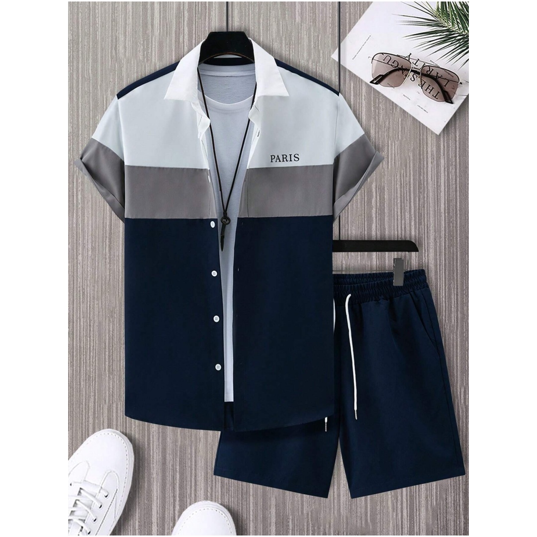 Men's Fashion Suit Blue And Wh - Men'S Fashion Y2K 评论和价格