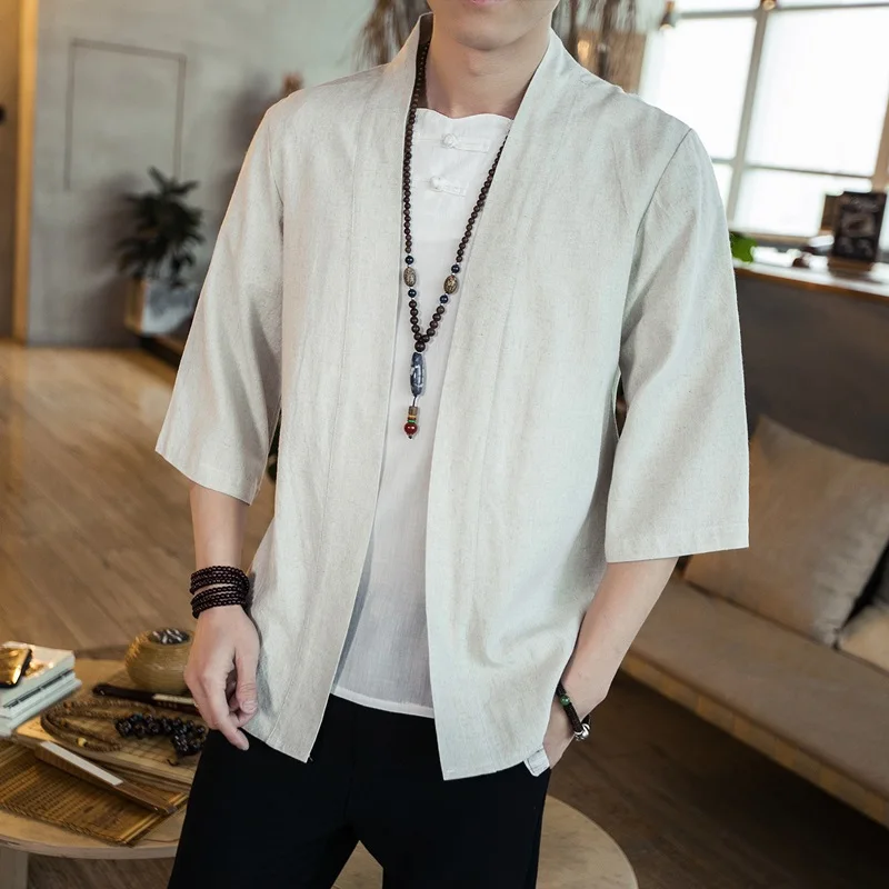 Japanese Kimono Men Cardigan S - Mens Fashion Jumpers 评论和价格