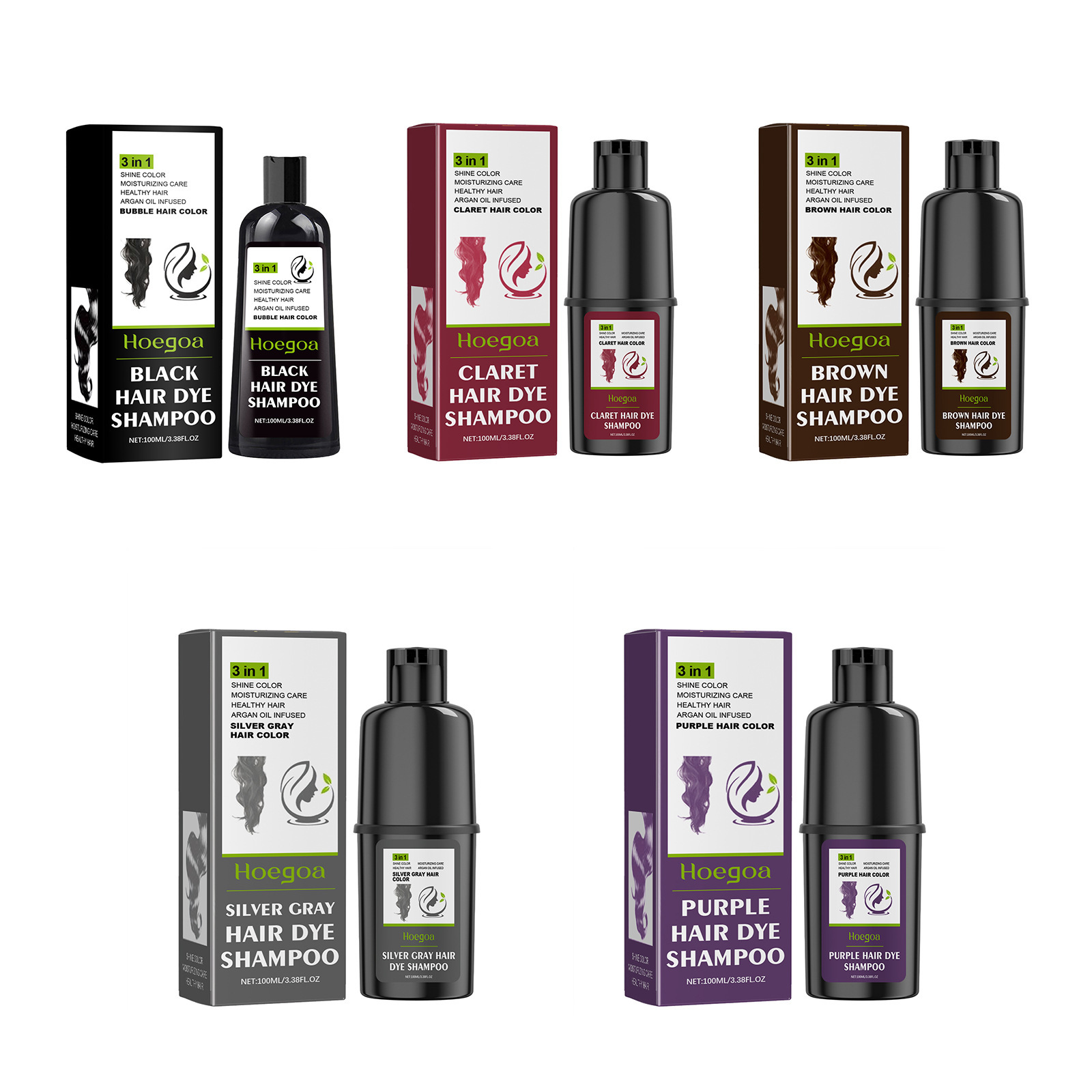 3 In 1 Hair Coloring Shampoo N - Men Fashion Hair Style 评论和价格