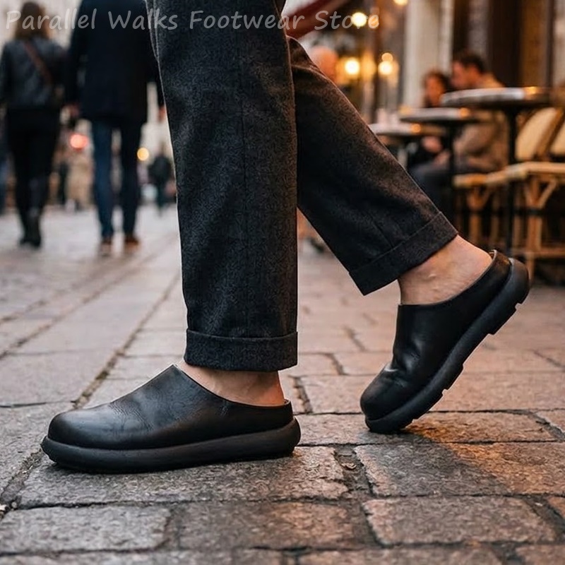 Unisex Suede Clogs Slip On Rou - Suede Loafers Men 评论和价格